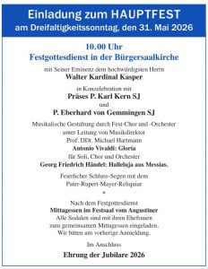 Festgottesdienst zum Hauptfest der MMK